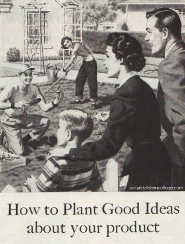 1950s family gardening