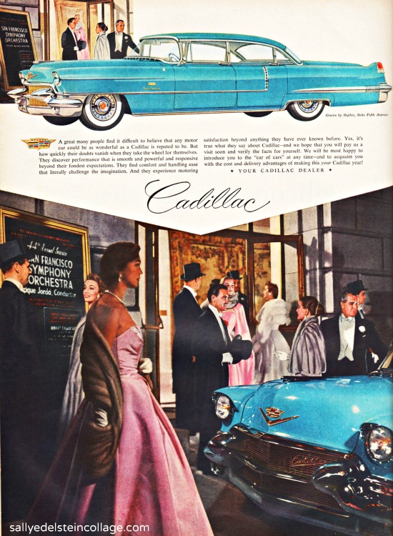 vintage ad Cadillac car 1956