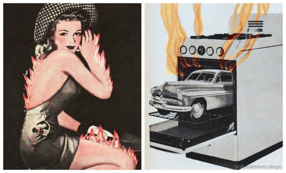 vintage images and illustration 1940s,50s