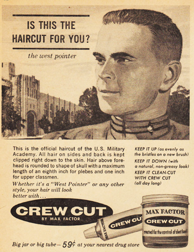 vintage illustration teen boy West Point cadet 1960s