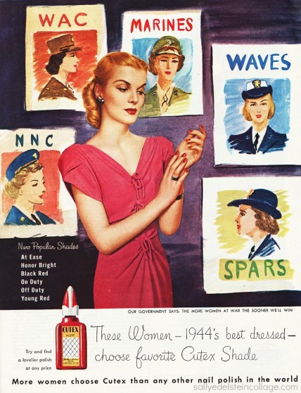 art & Advertising vintage ad illustration women soldiers