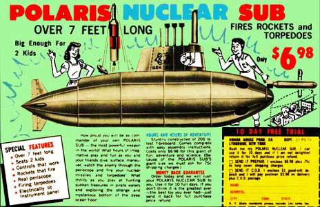 Polaris Nuclear Sub vintage ad 1960 vintage ad polaris nuclear sub