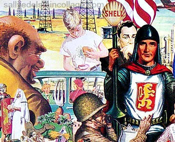 art collage by Sally Edelstein appropriated vintage images