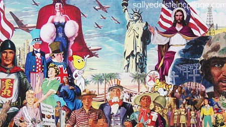 art collage of appropriated images