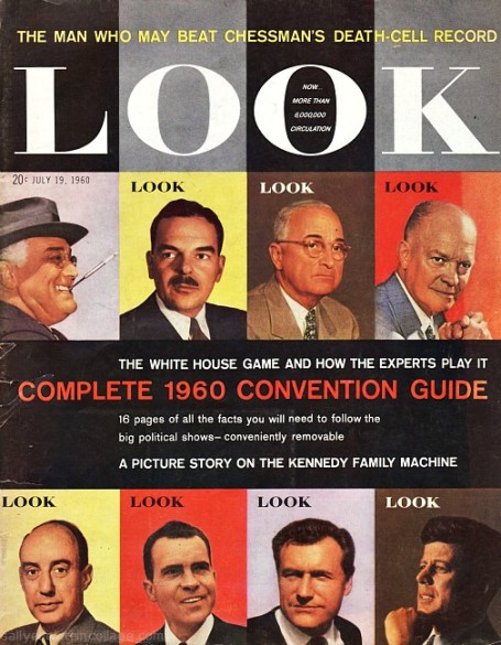 Vintage cover Look Magazine political candidates for president 1960