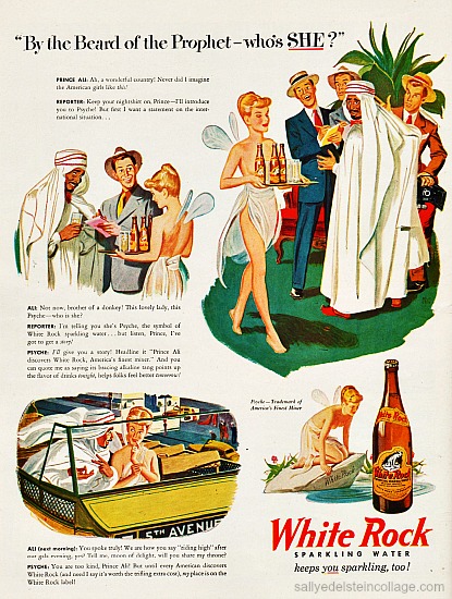 Art & Advertising vintage illustration Arab sheik