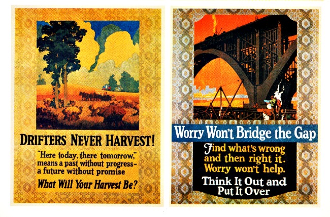 Vintage business poster Mather Poster Company 1920s