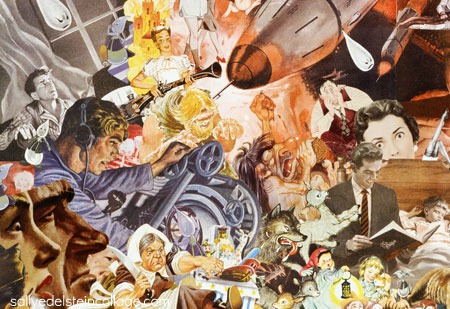 appropriated images artwork collage sally edelstein