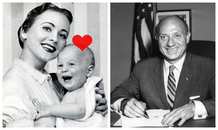 Jacob K Javits vintage ad 50s mother and baby and Jacob Javits