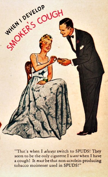 Vintage Cigarette Ad 1943 illustration