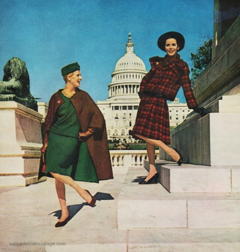 Vintage Fashion Photograph Ladies Home Journal 1960 vintage womens fashion photo 1960 Capital Washington DC