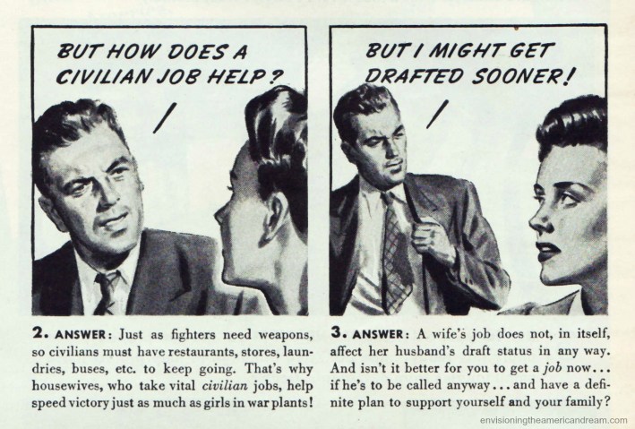 Vintage Ad Kleenex 1944 WWII Women war work 