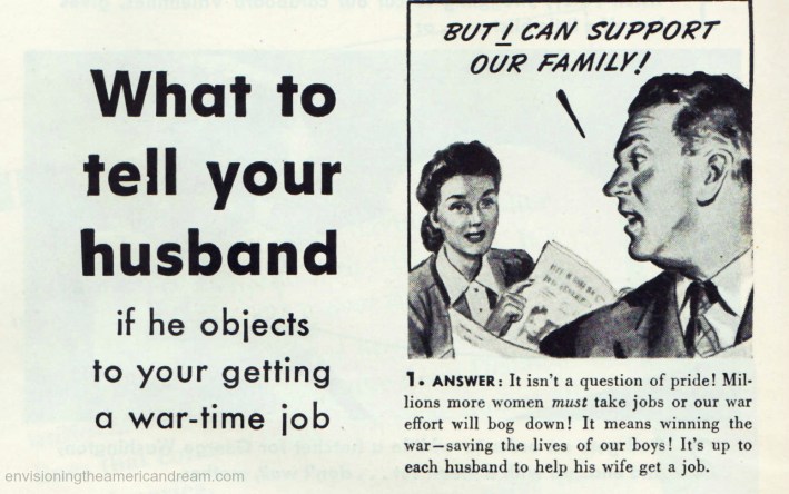 Vintage Ad Kleenex 1944 WWII Women war work 
