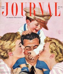 Vintage Magazine cover Illustration Al Parker 1952