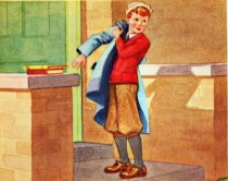 vintage childrens schoolbook illustration 1940