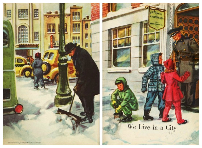 Vintage childrens illustration 1940s 