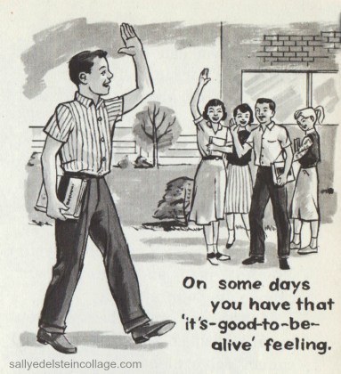 Vintage Childrens Schoolbook Illustration 1960