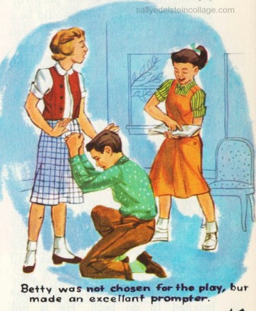 Vintage Illustration childrens schoolbook 1960