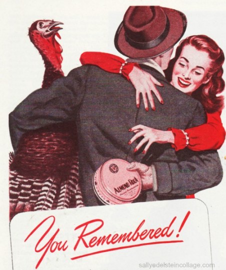 Vintage Ad Almond Roca Candy 1947 Vintage illustration couple embracing 1940s