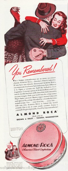Vintage Ad Almond Roca Candy 1947 Vintage Ad Almond Roca Candy 1947