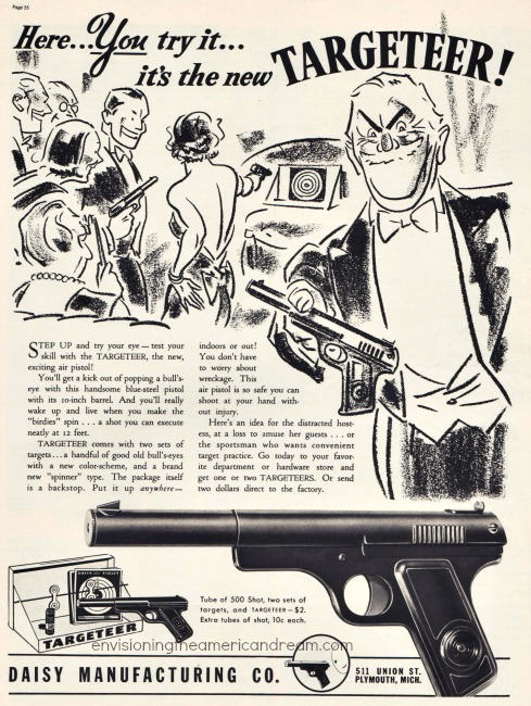 Guns Targeteer Daisy Ad 1930s