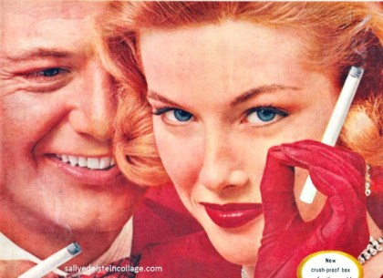 Vintage Ad Hit Parade Cigarettes 1950s smoking cigarettes woman man 1950s