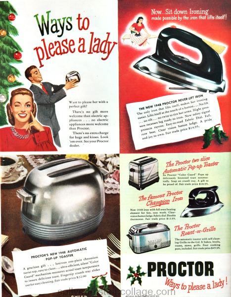 vintage ad xmas kitchen proctor