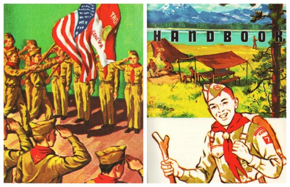 Vintage Illustration Boy Scout Handbook 1962