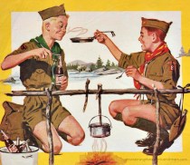 boy scout illistration pepsi ad
