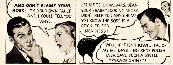 Vintage Ad Kiwis Shoe Polish 1951