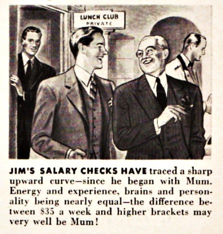 Vintage Ad Mum 1941 illustration