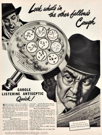 Vintage ad Listerine Colds 1940s