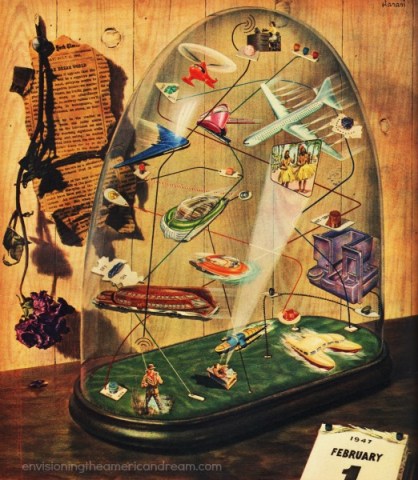 vintage illustration postwar promises 