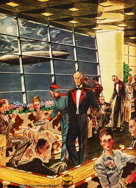 post war promises goodyear airships vintage ad