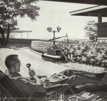 vintage tech suburbs 1950s