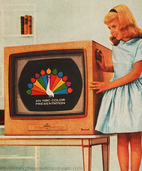 Vintage Tv set girl