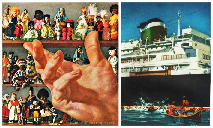 travel cruise ships ad souveniere dolls