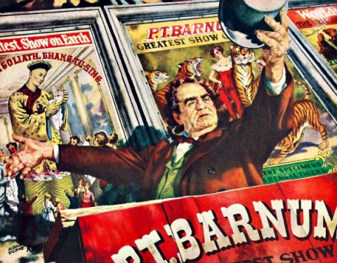 illustration  PT Barnum vintage ad