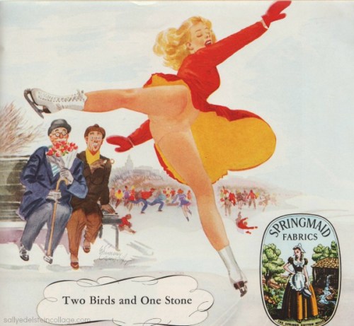 Vintage Springmaid Fabrics Ad Spring Maid Fabrics Ad