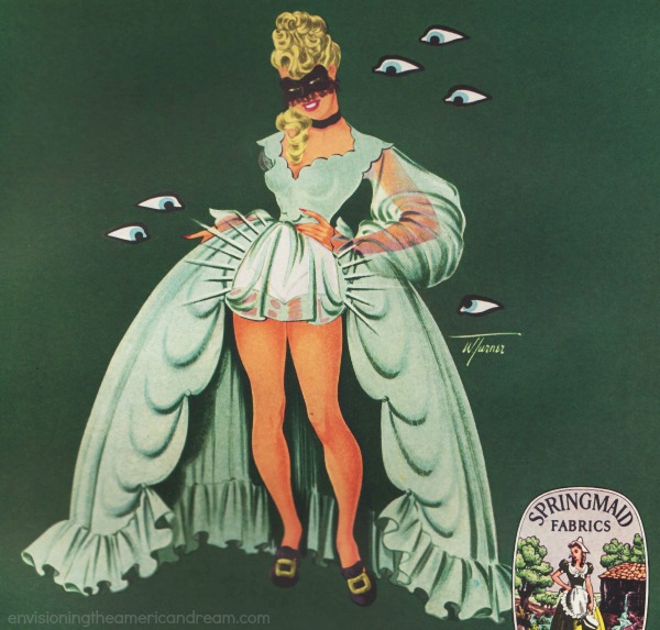 pin up illustration vintage ad