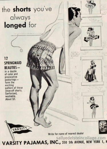 Vintage Ad 1951 Springfields Varsity Pajamas mens fashion varsity pajamas