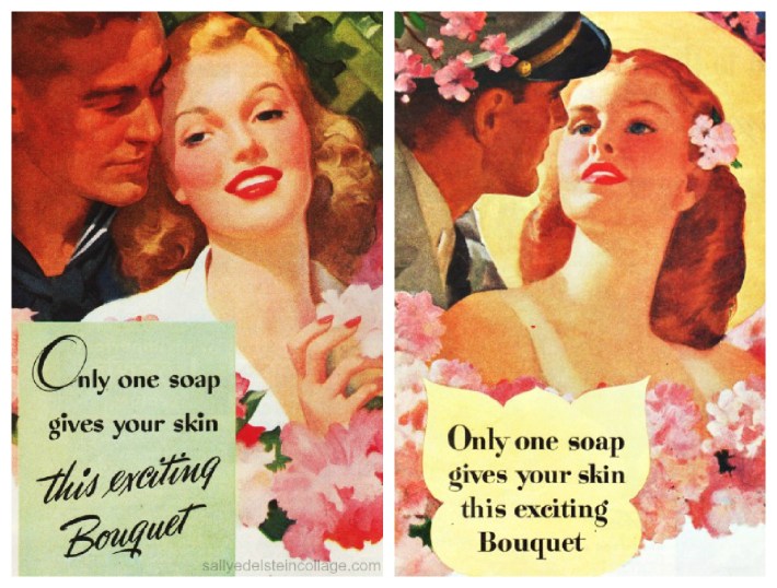 Vintage Ads Cashmere Bouquet 1940s vintage illustration romantic couples soap ad 1940s