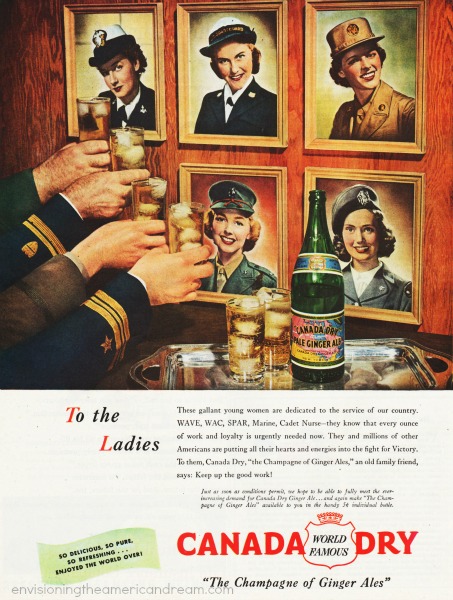 WWII women military advertising