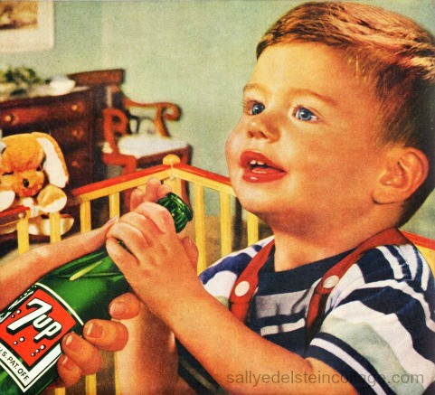 vintage ad 7up child