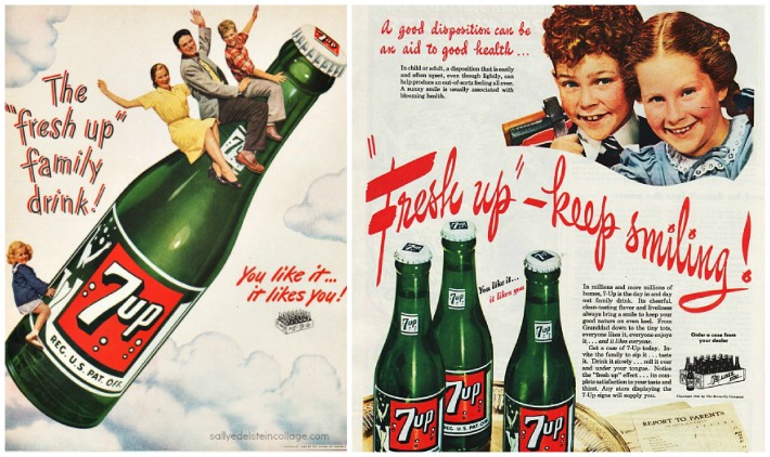 beverages 7up ads family cheerful disposition