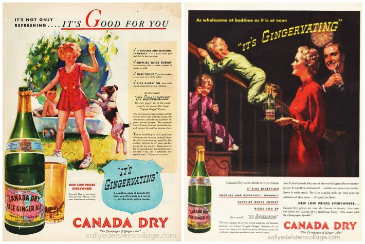 vintage beverages ads canada dry soda 1930s