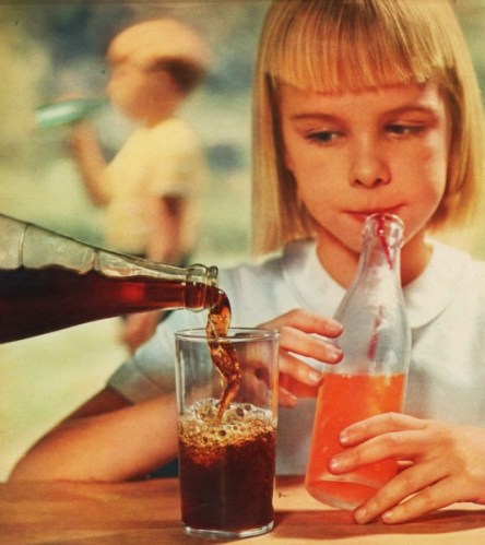 girl drinking soda 