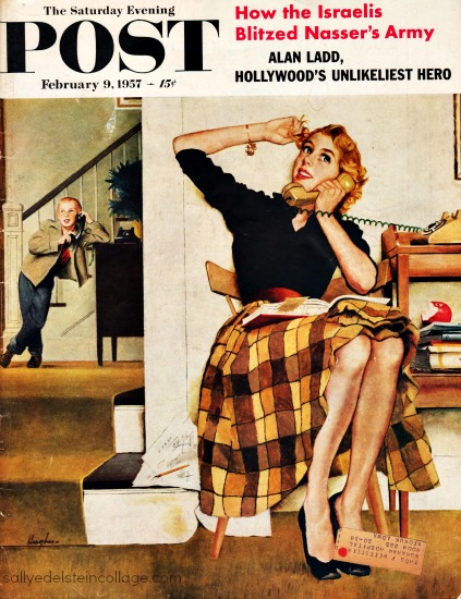 magazine cover sat Evening Post vintage illustration 1950s 