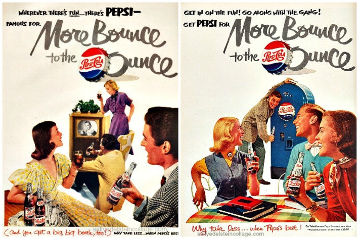 Vintage Pepsi Cola Ads 1950s teenagers