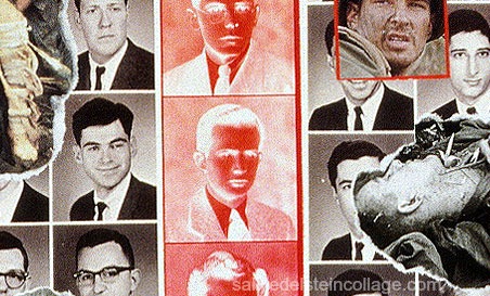 art work collage Sally Edelstein war